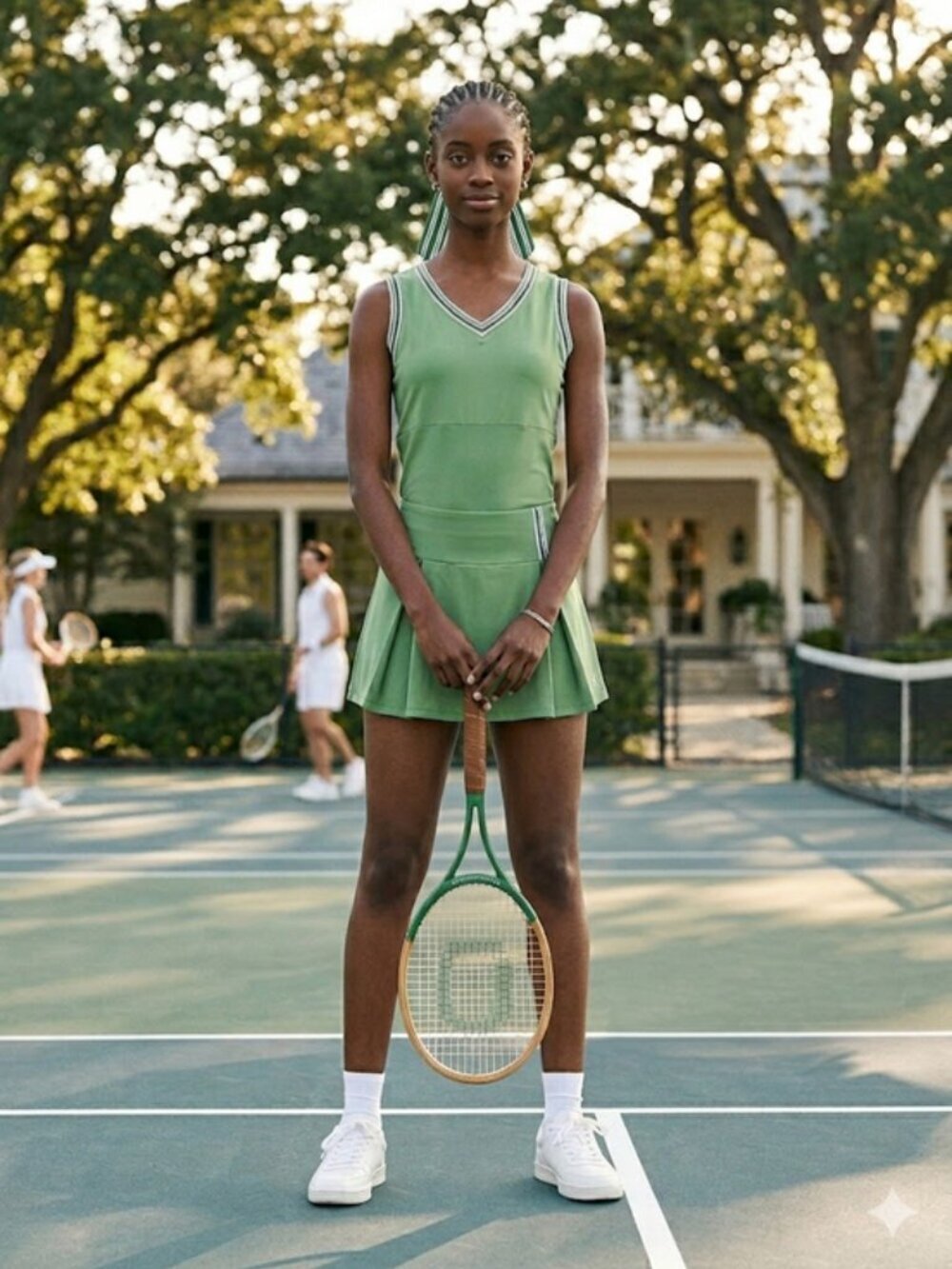 💕HEAD + HEAD x VERONICA BEARD💕 Tank Top + Skort Set ~ Sage XL NWT
